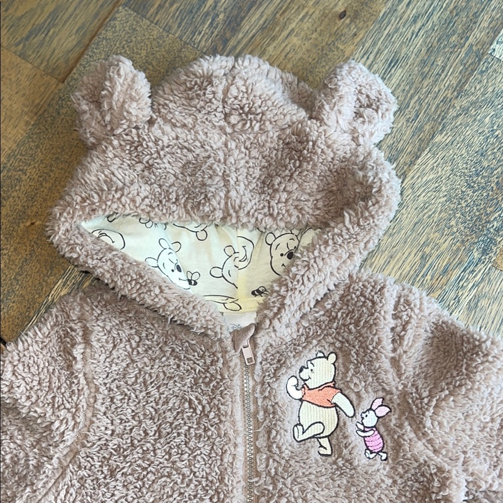 Winnie the Pooh Sherpa Jacket with Bear Ears - Picture 2 of 5